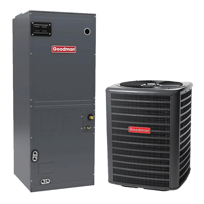 Goodman 1.5 Ton Heat Pump and Air Handler System GSZB401810 14.3 SEER2 Single Stage Multi-position