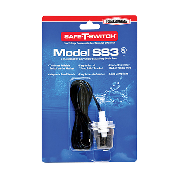 Safety T Switch SS3 Condensate 24V 1.25A Plastic Meets UL