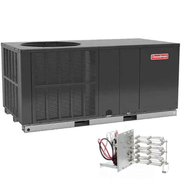 Goodman 2.5 Ton Packaged Air Conditioner GPCH33041 13.4 SEER2 Horizontal with 10kW Heat Kit