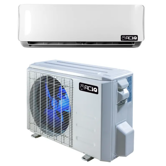 ACiQ 18000 BTU Single Zone Mini Split System ACIQ-18W-HP230B / ACIQ-18Z-HP230B 19 SEER2 Wall Mounted with Wi-Fi