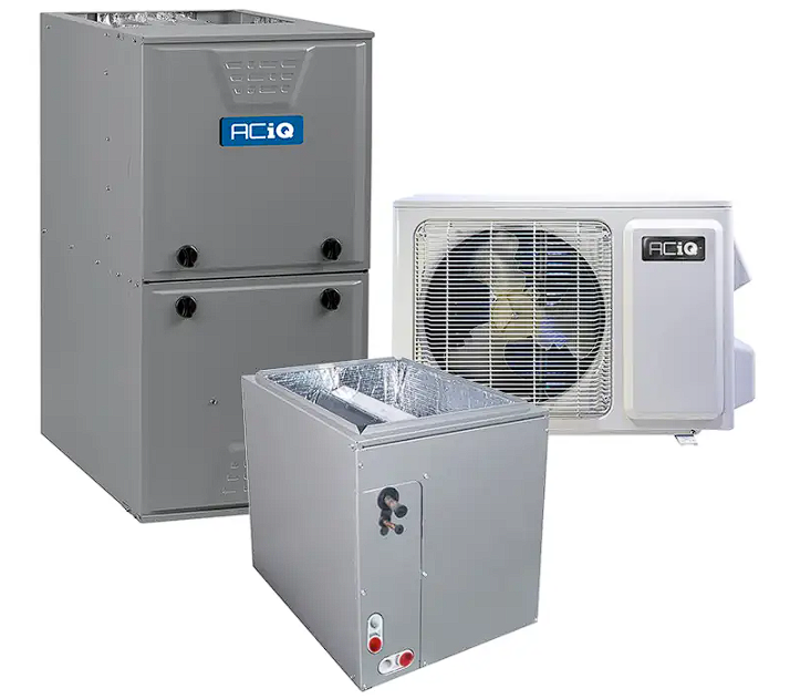 ACiQ Package Bundle: Heat Pump, Evaporator Coil and Gas Furnace