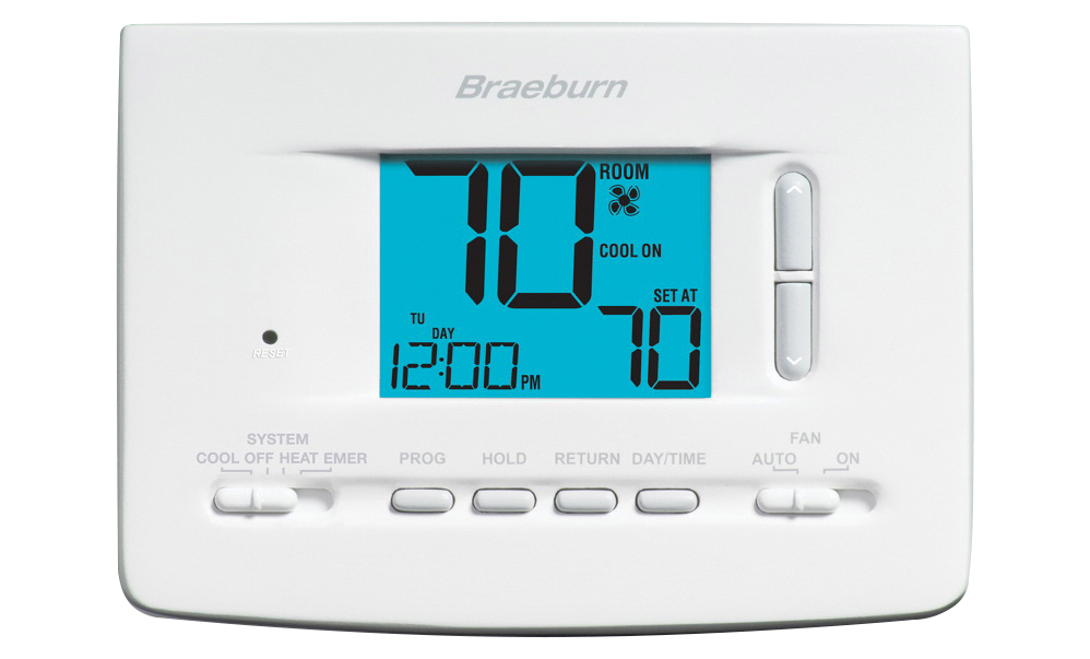 Braeburn Thermostat 2220NC Universal Programmable 2 Heat / 1 Cool