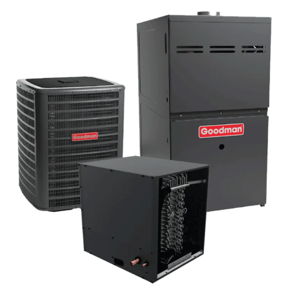 Goodman 5 Ton AC Furnace System Two-Stage 17.2 SEER2 80% 80K BTU Horizontal