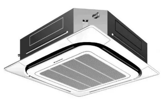 Daikin 2.5 Ton Mini Split Ceiling Cassette and Heat Pump System FCQ30TAVJU 30000 BTU 17.2 SEER Single Zone