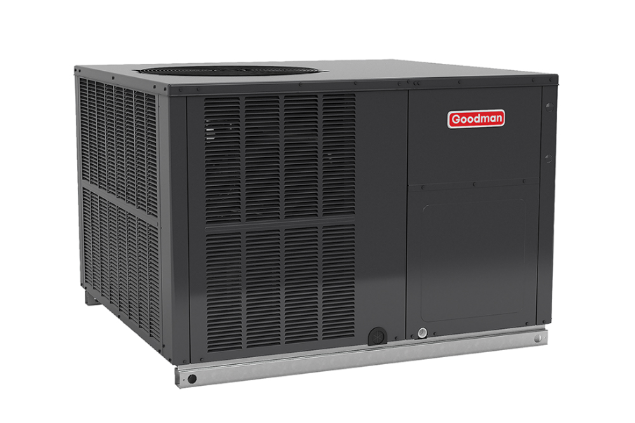 Goodman 3.5 Ton Packaged AC 13.4 SEER2 Downflow/Horizontal with 8kW Heat Kit