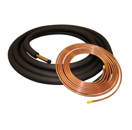 25-50 Ft Insulated Copper HVAC Line Set Refrigerant For AC Split Systems