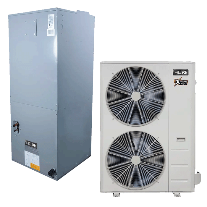 ACiQ 5 Ton Inverter Heat Pump and Air Handler System ACiQ-60-HPB 16.4 SEER2 60000 BTU High Efficiency with Extreme Heat