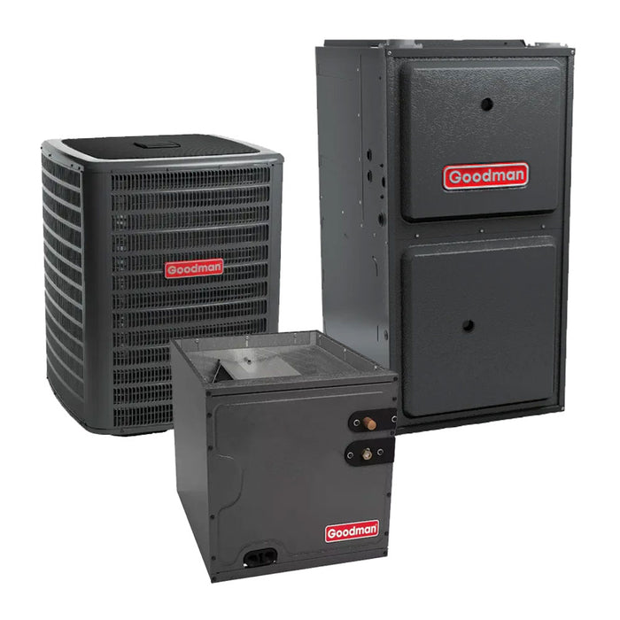 Goodman 3 Ton R32 AC & Furnace Multi-Family 14.3 SEER2 96% 40K BTU Vertical