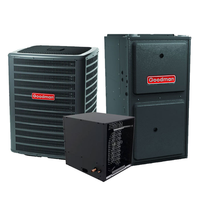 Goodman 1.5 Ton R32 AC & Furnace Gas System 14 SEER2 96% 40K BTU Horizontal