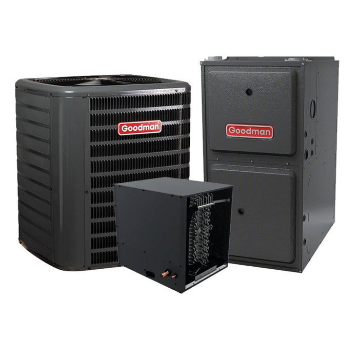 Goodman 2.5 Ton R32 Heat Pump & Gas Furnace 14.5 SEER2 92% 60000 BTU Horizontal