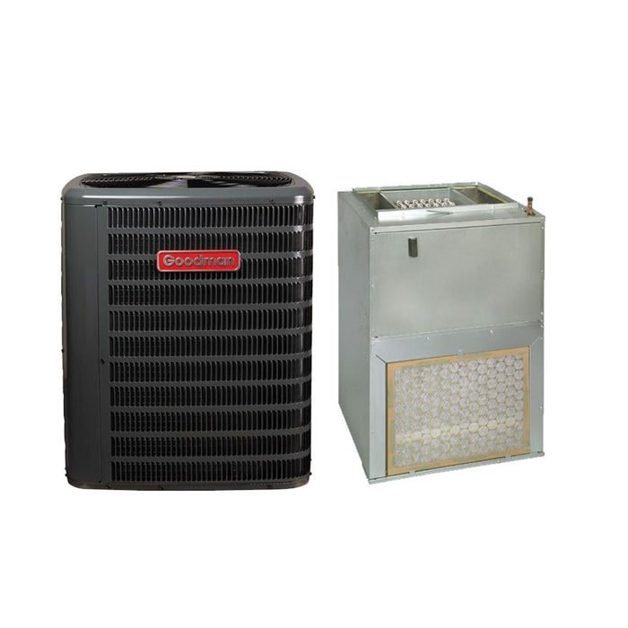 Goodman 1.5 Ton R32 Multi-Family Heat Pump & Air Handler 15 SEER2 18K BTU 8kW