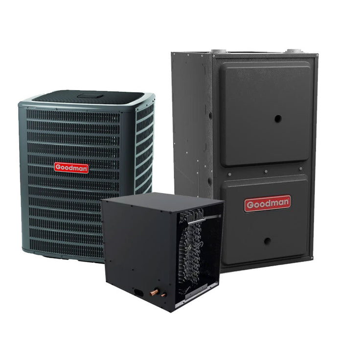 Goodman 1.5 Ton R32 AC & Gas Furnace 14.5 SEER2 96% AFUE 60K BTU Horizontal